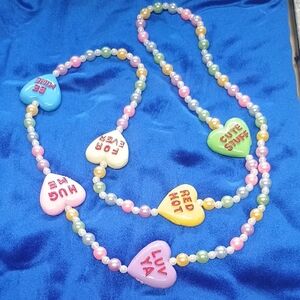 Colorful Heart Bead Necklace